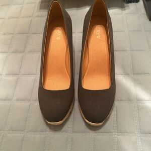 J. Crew Women's Navy Wedge Shoes